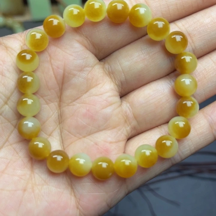 岫岩老玉（透闪石质玉）颈饰未镶嵌