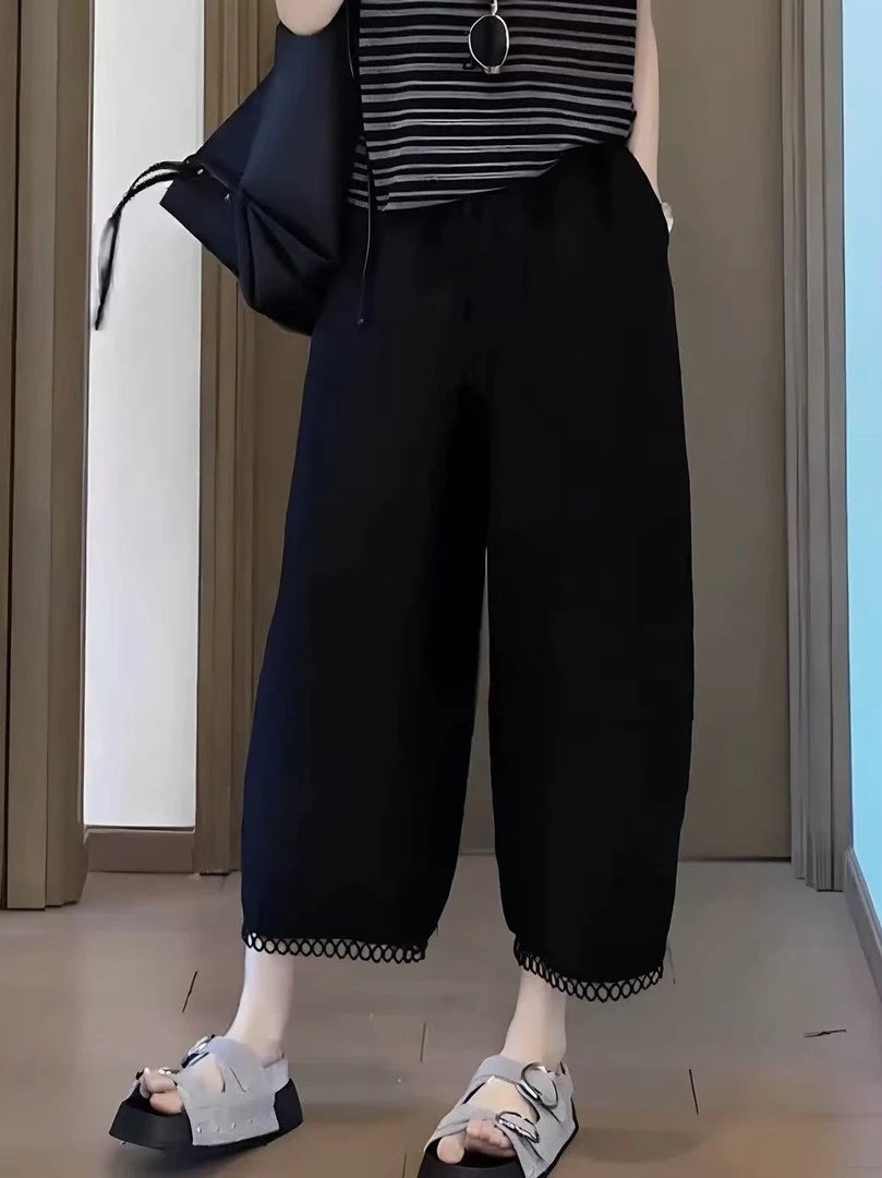 玲家精选5223款号花边灯笼裤