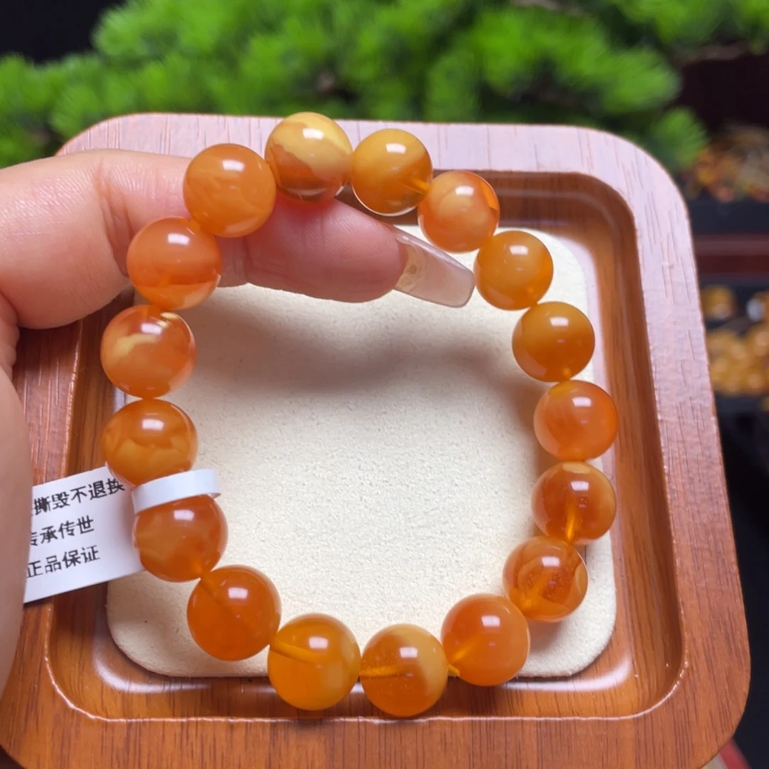 未镶嵌蜜蜡手链手串