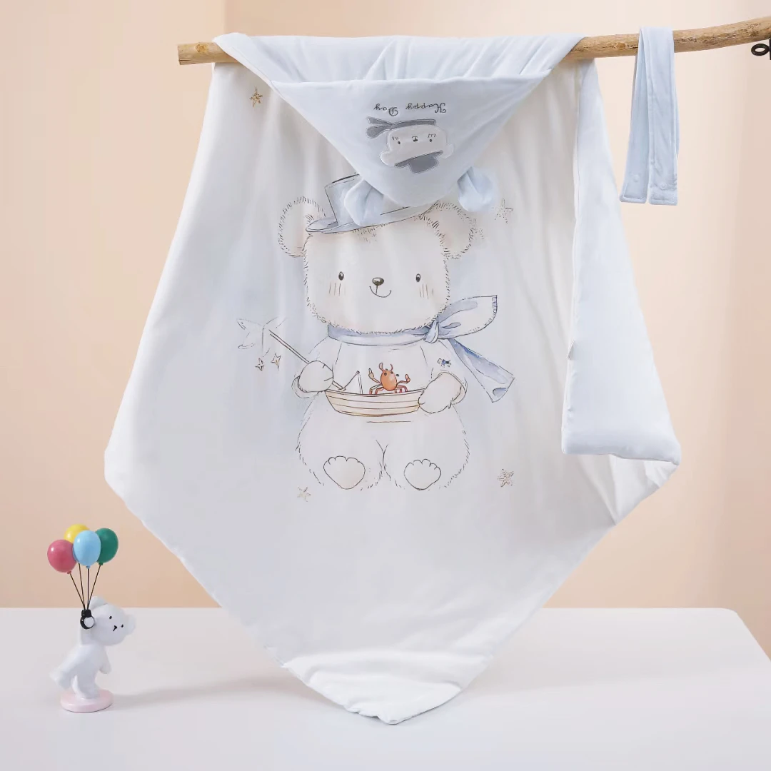 【Fluffy cutie-蓬松萌物】新生儿产房抱被长绒棉面料填充新疆棉花