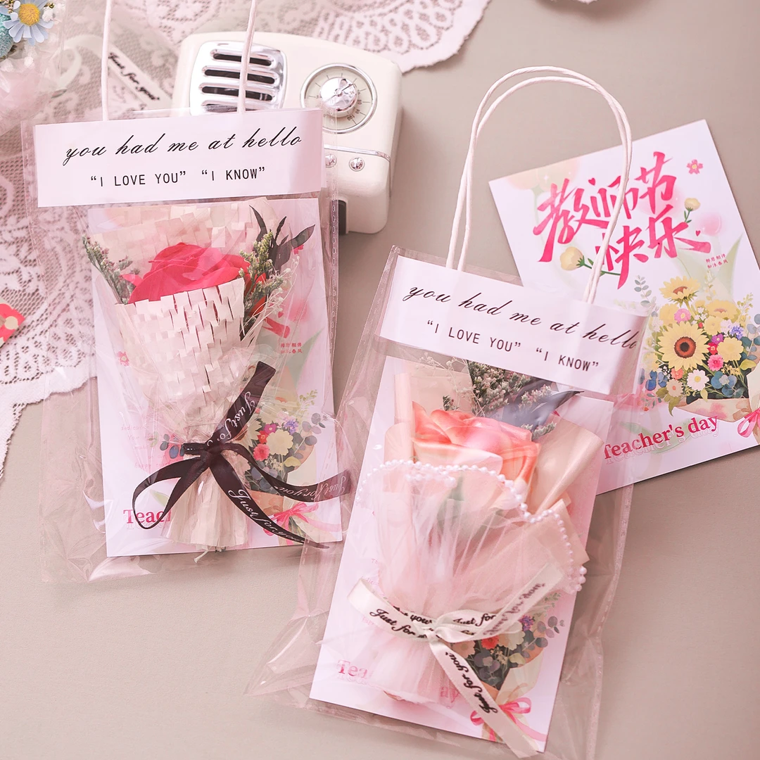 菲寻教师节礼物送老师2026新款幼儿园儿童成品贺卡花束伴手小礼品