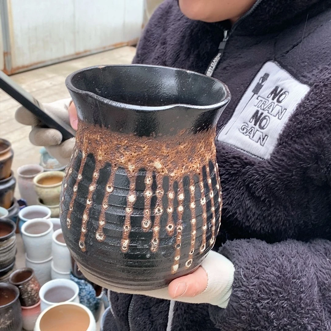 紫砂花盆瑕疵口15高20