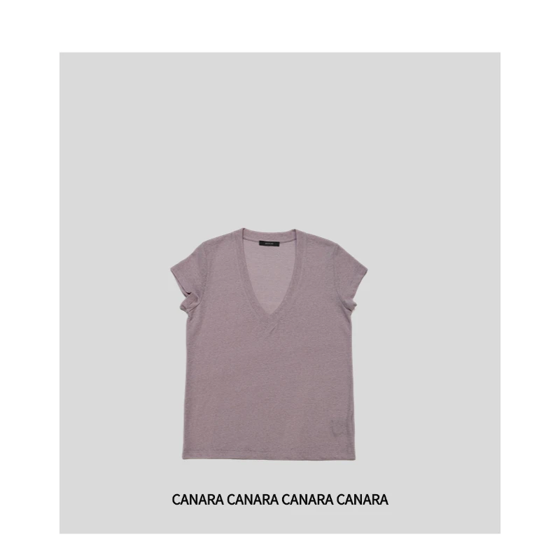 CANARA｜深V｜V领法式短袖