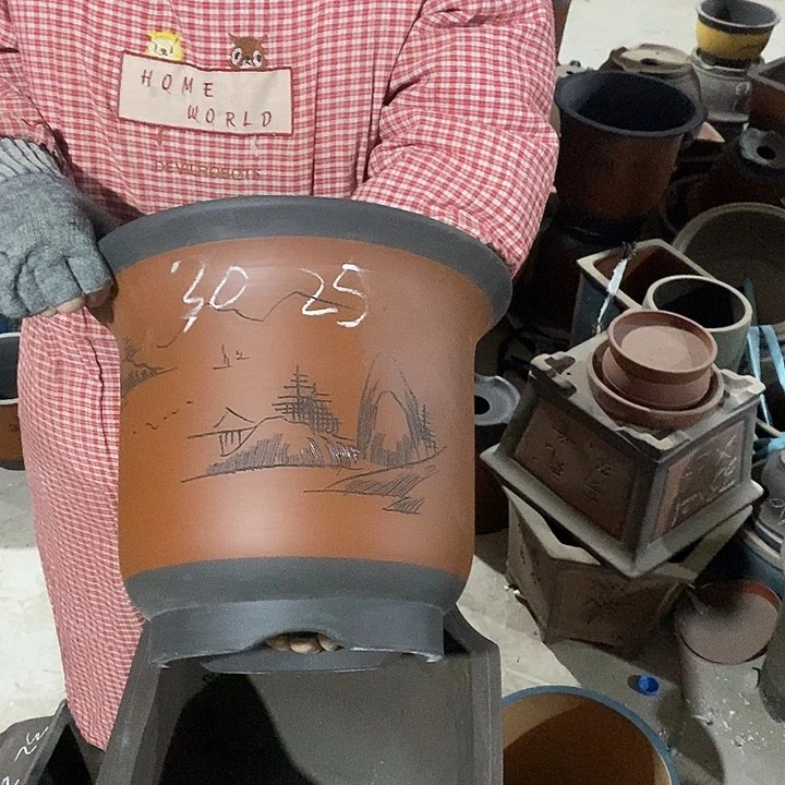 紫砂花盆紫砂花盆