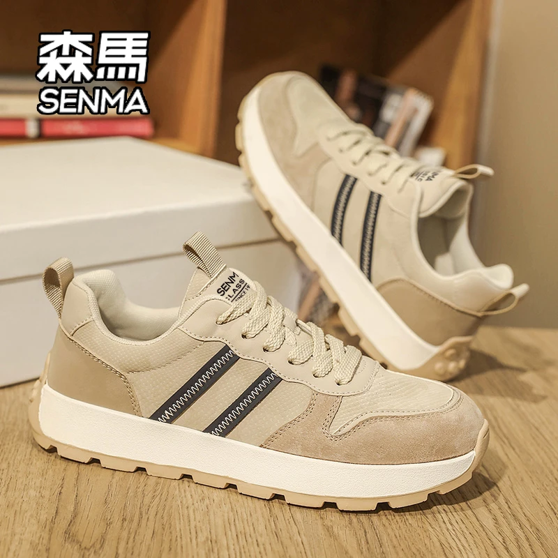 SENMA/森马阿甘男鞋2025新款冬季潮牌休闲运动跑步防滑厚底老爹鞋