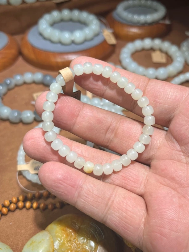 和田玉老型手串6mm