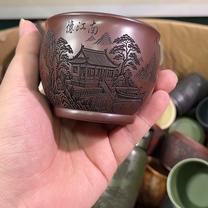 茶杯紫砂全手工紫砂主人杯