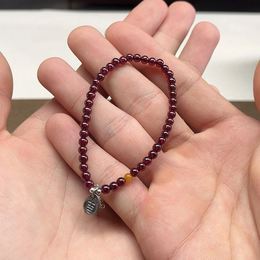 手链未镶嵌石榴石