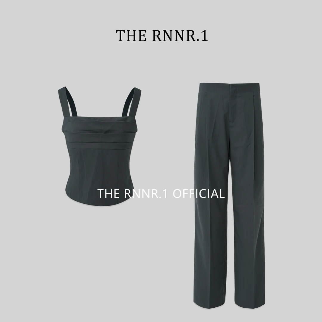 THE RNNR.1极简老钱 灰色 马甲/阔腿裤 套装时尚