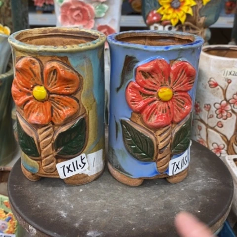 【闪购商品】红陶粗陶材质多肉花盆