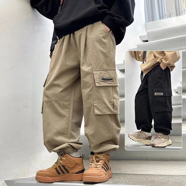 502212 童装男童休闲工装裤 2025春儿童潮酷洋气休闲裤宝宝长裤子