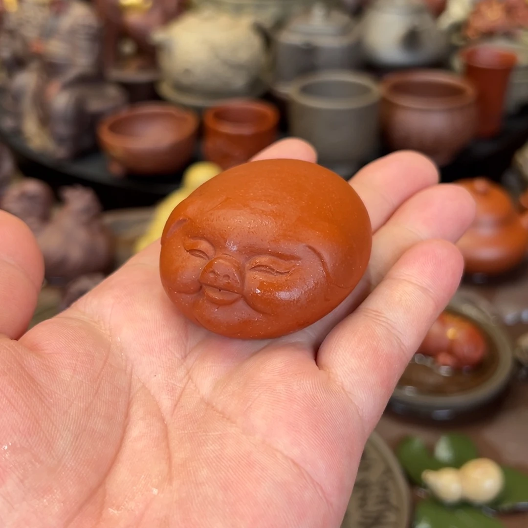 紫砂茶宠紫砂福猪 微瑕