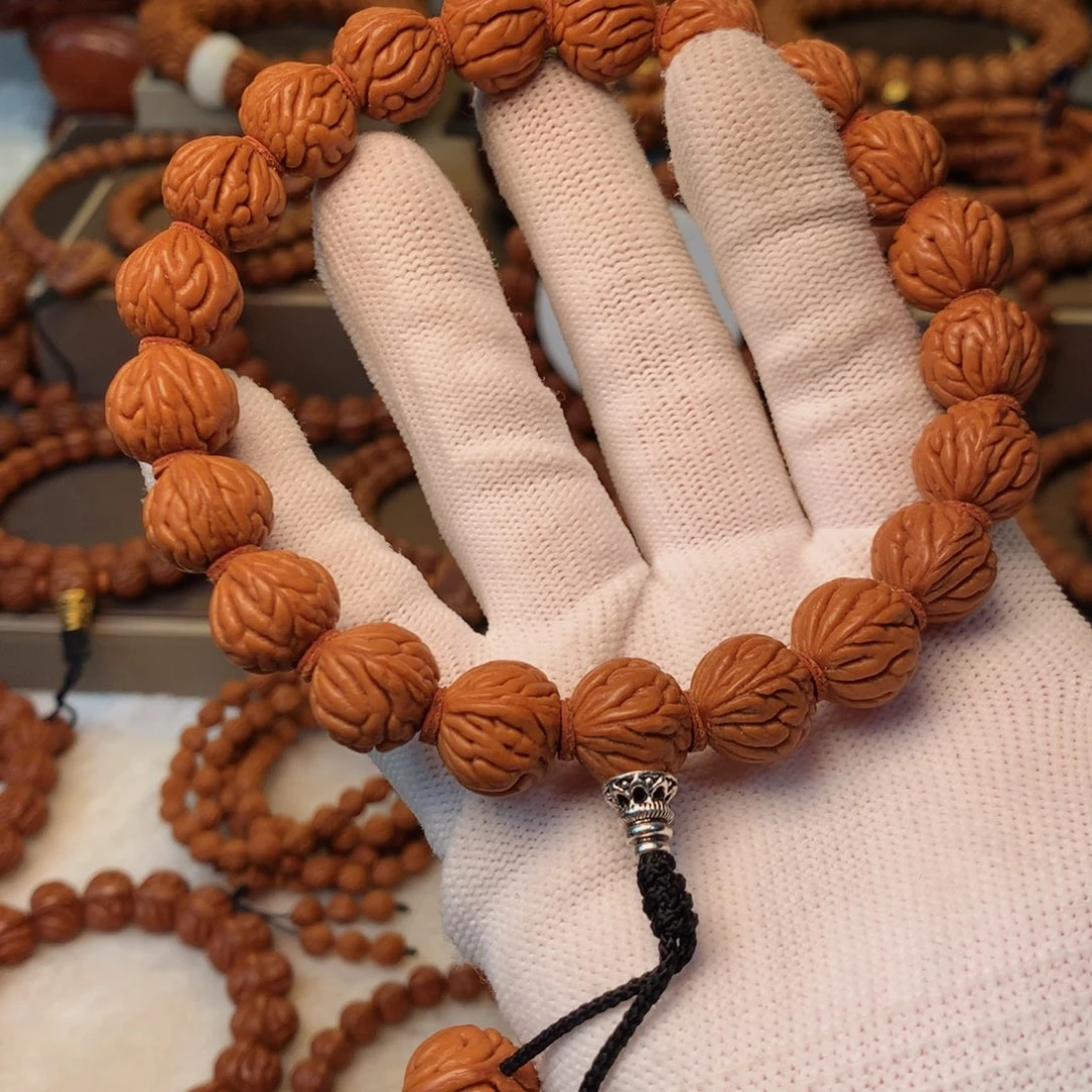 桃核手串秦岭龙纹