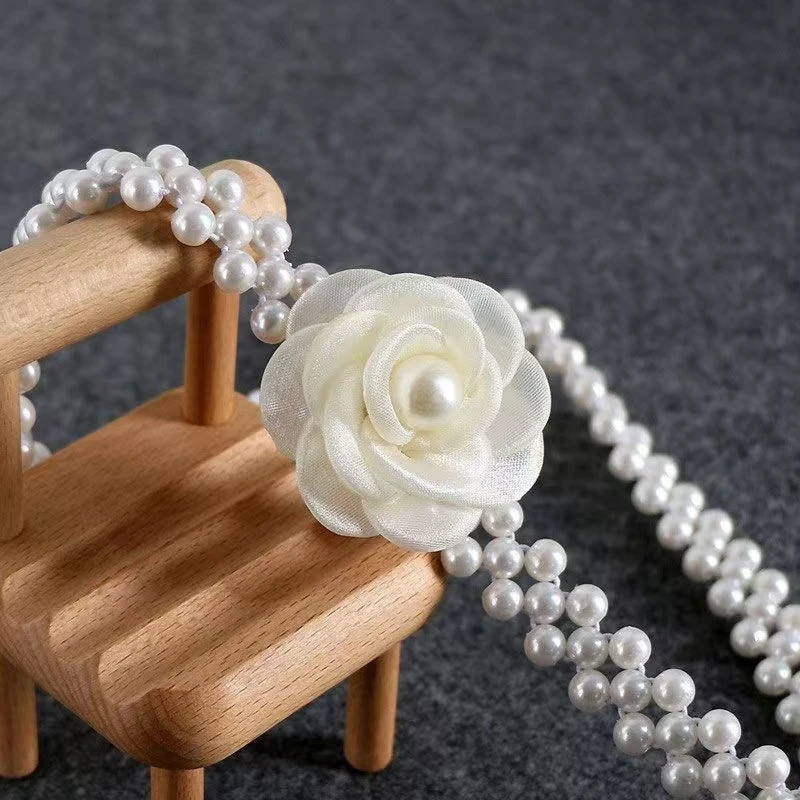 高亮珠珠百搭弹力多功能腰链小香风