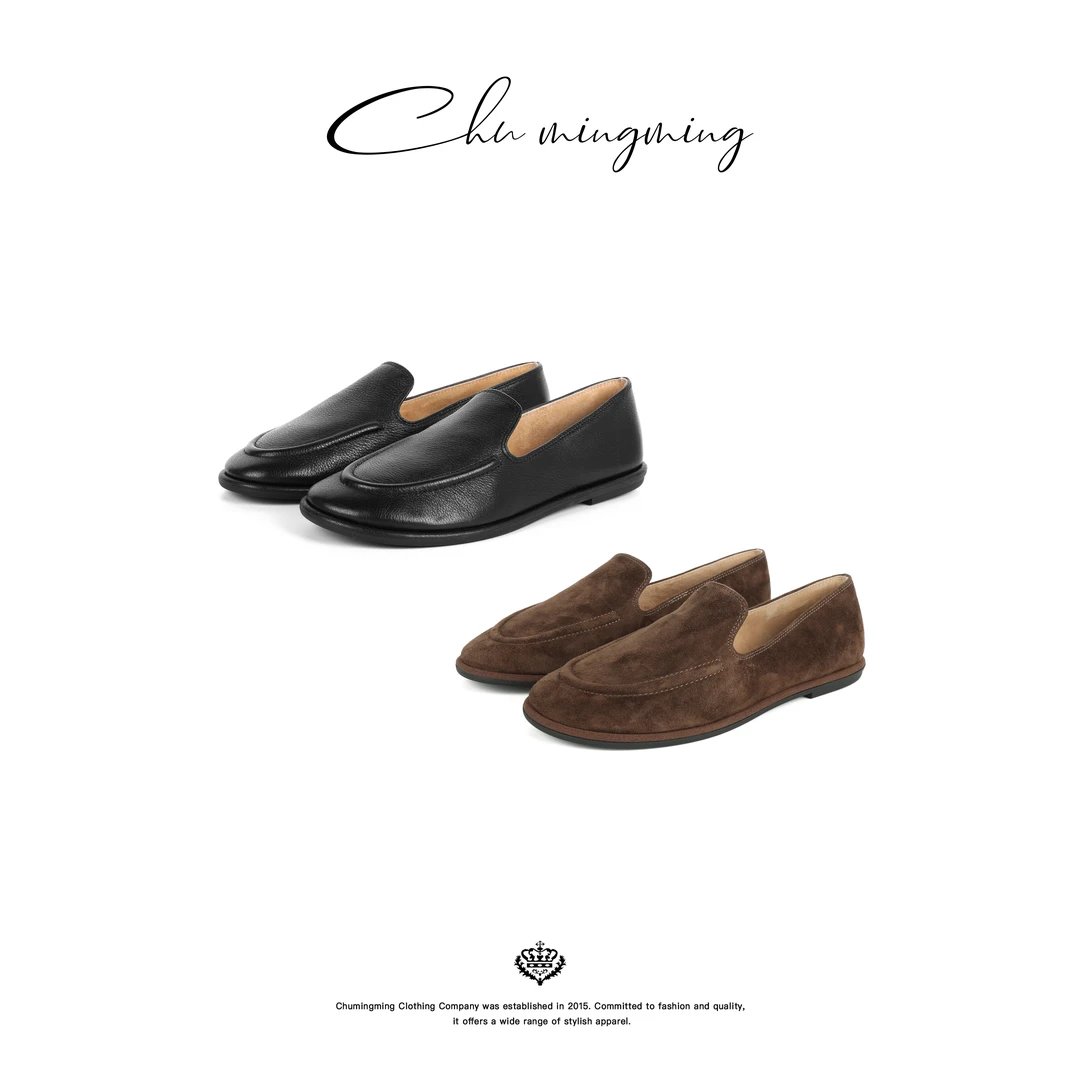 【CHU/2025SSNEW】复古暗纹乐福鞋XZCD2510