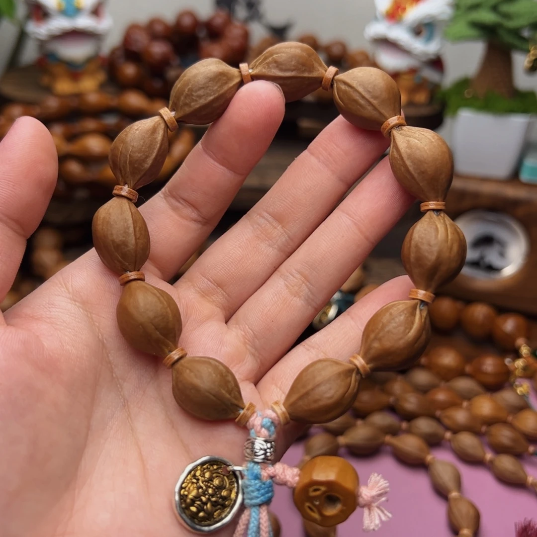手串/手链橄榄核梅林铁核14×21素串鲨鱼背
