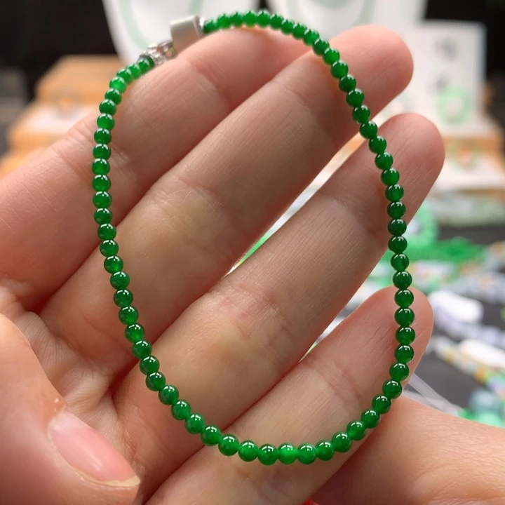 未镶嵌手串翡翠天然缅甸A货翡翠