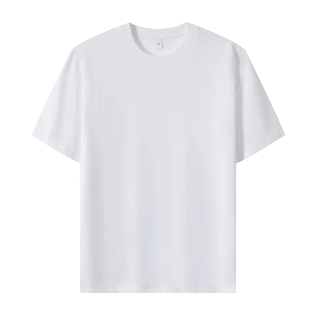 青春活力260克轻奢圆领短袖T恤半袖中性风公主风宽松透气高密短袖