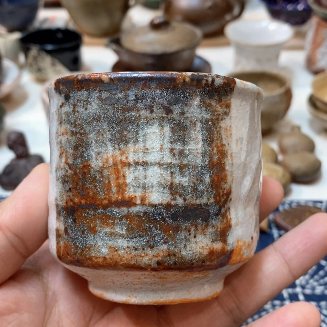 柴烧侘寂粗陶茶具