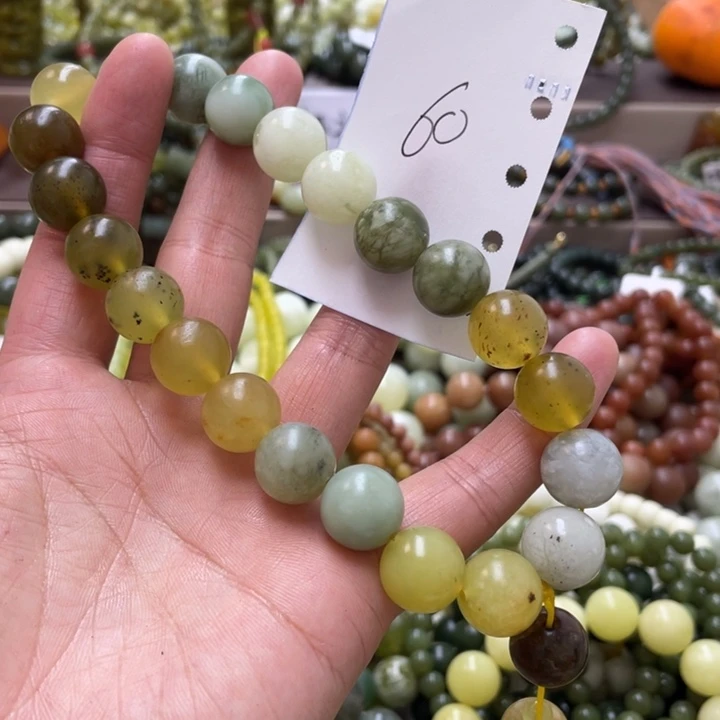 未镶嵌透闪石-蛇纹石玉手链