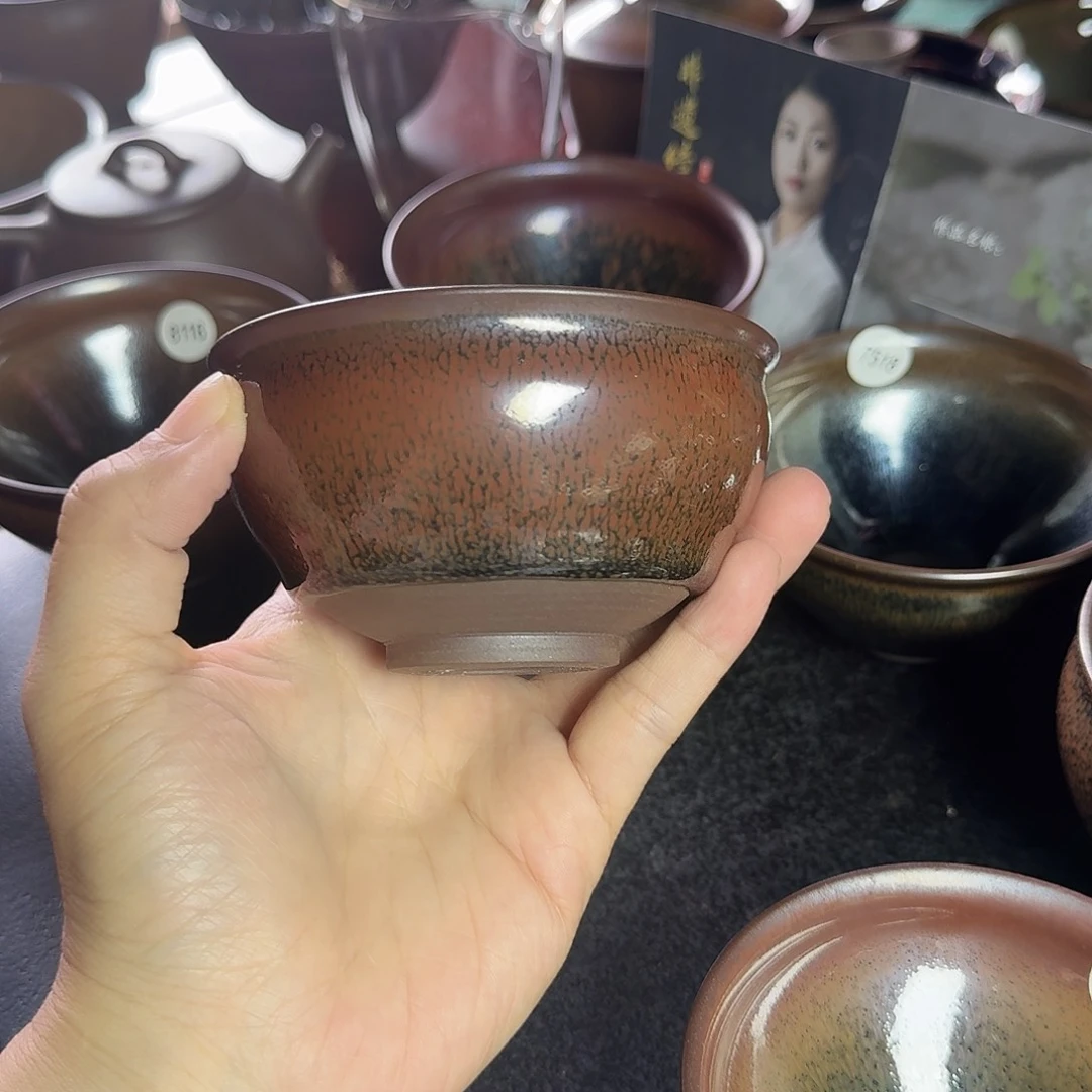 茶盏8308 秋罗柴烧手工主人杯