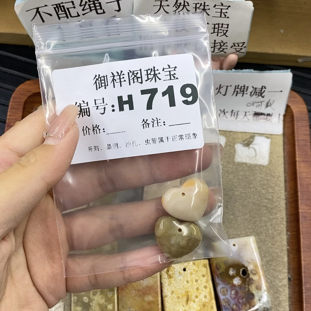 硅化珊瑚(珊瑚玉)未镶嵌颈饰腿***九