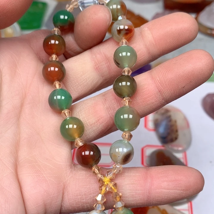 玛瑙/玉髓颈饰未镶嵌N****