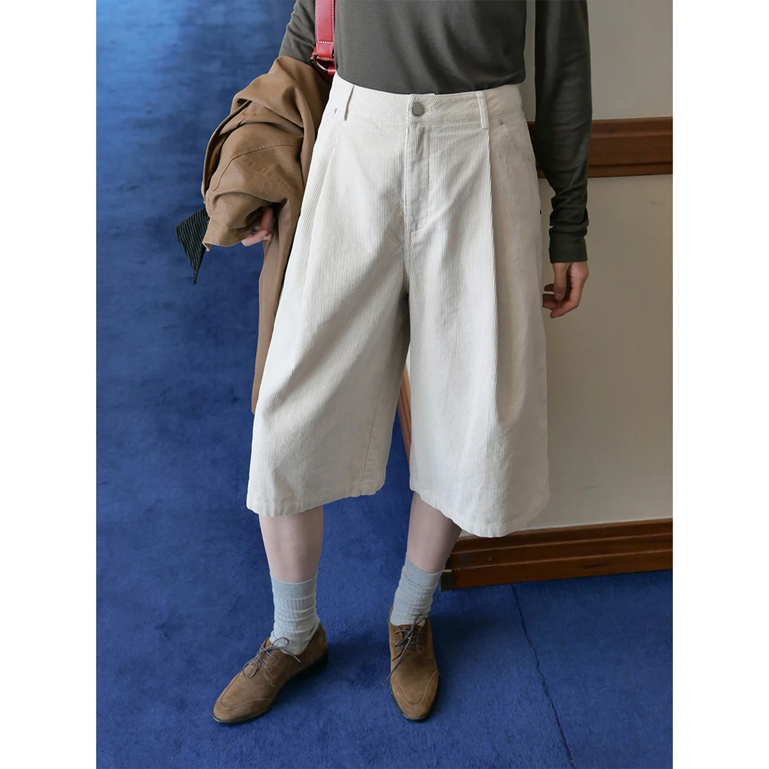 夏季休闲宽松阔腿裤显瘦百搭薄款日系纯色立体显瘦打褶莫代外穿