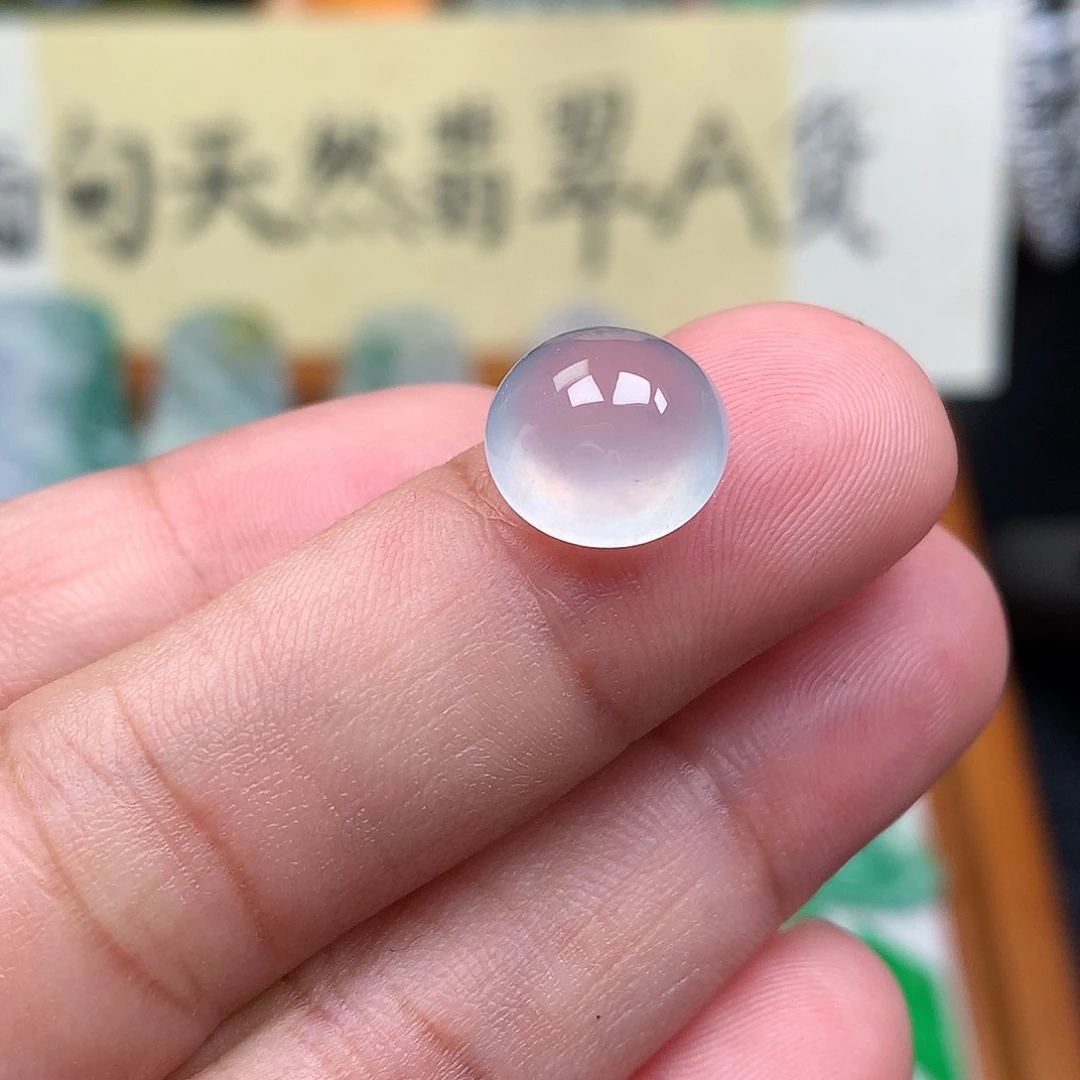 翡翠裸石缅甸天然A货翡翠冰种蛋面