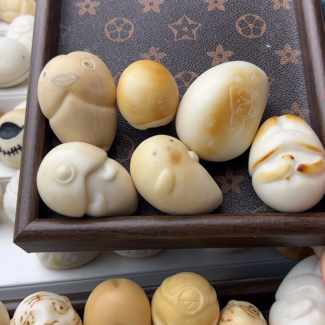 七***姐菩提根/象牙果把件大头丁恐龙丁兔丁柯基独眼幽灵小幽灵