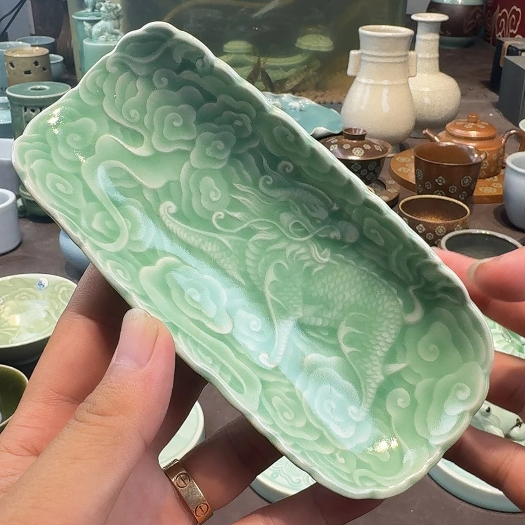 龙泉青瓷茶具微瑕