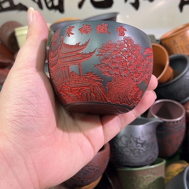 茶杯紫砂全手工紫砂主人杯