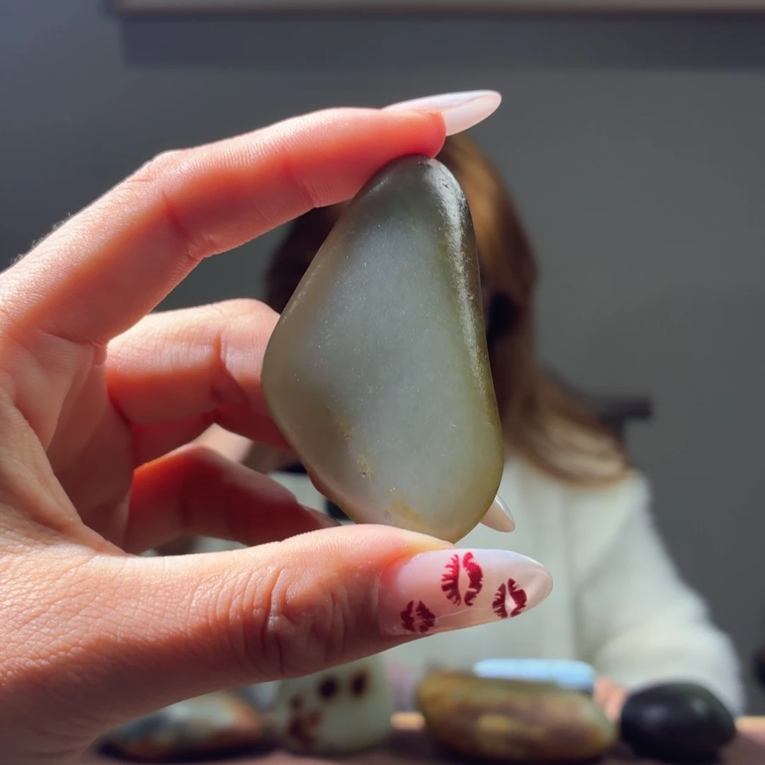 和田玉未镶嵌挂件42.3