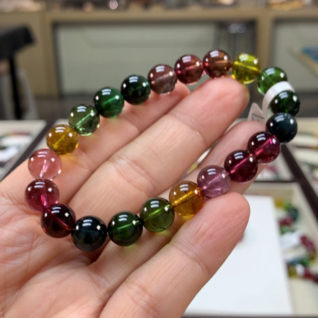 碧玺未镶嵌手链9.2左右