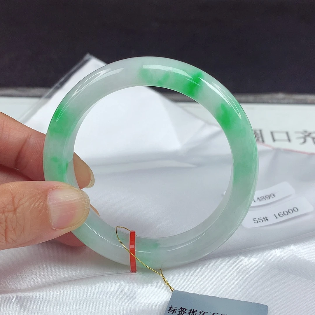 未镶嵌手镯翡翠55圈4899
