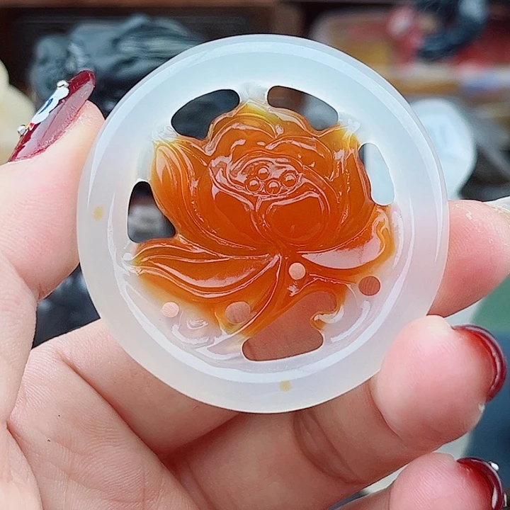 玛瑙摆件未镶嵌空*