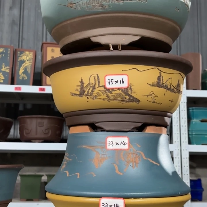 紫砂花盆             116-4