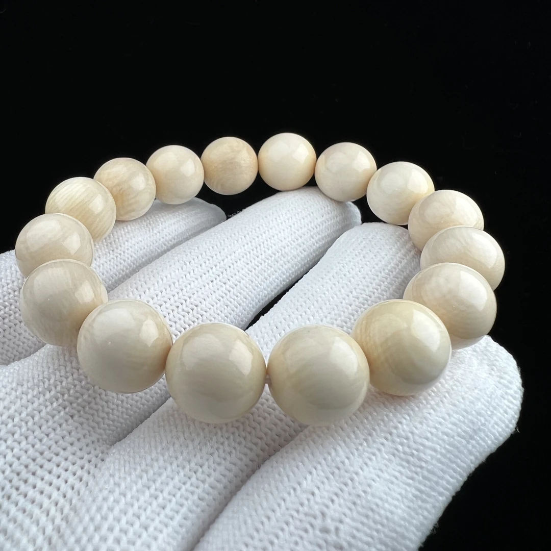 Q1162天然猛犸牙手串 11+mm支持鉴定 假一罚四