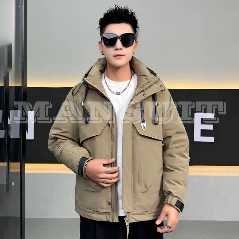 985-8810 冬季滑雪保暖锁温男士潮流帅气百搭时尚休闲短款棉外套