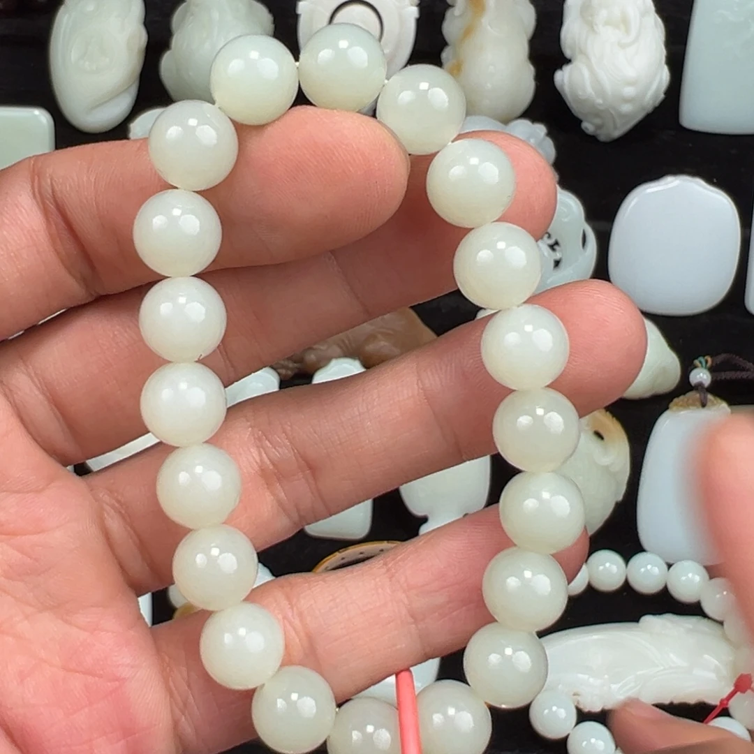 和田玉未镶嵌手链