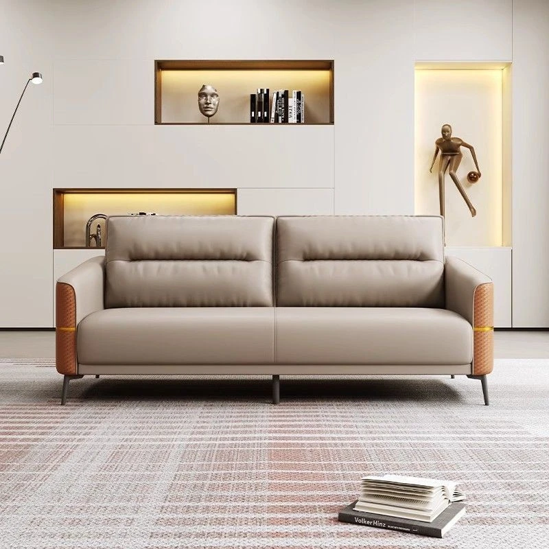 办公室沙发茶几组合简约现代休息区接待会客区会议办公沙发商务椅