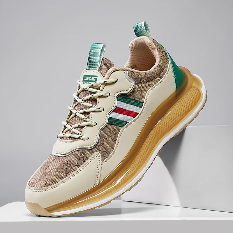 轻奢透气低跟减震低帮时尚休闲鞋百搭轻奢鞋子夏季厚底时尚男女