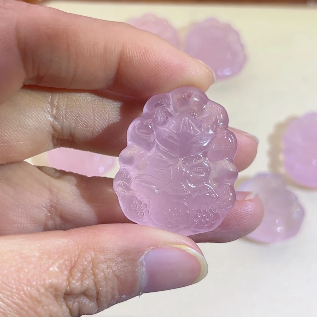 水晶颈饰银S925镶嵌小****1粉水许愿19