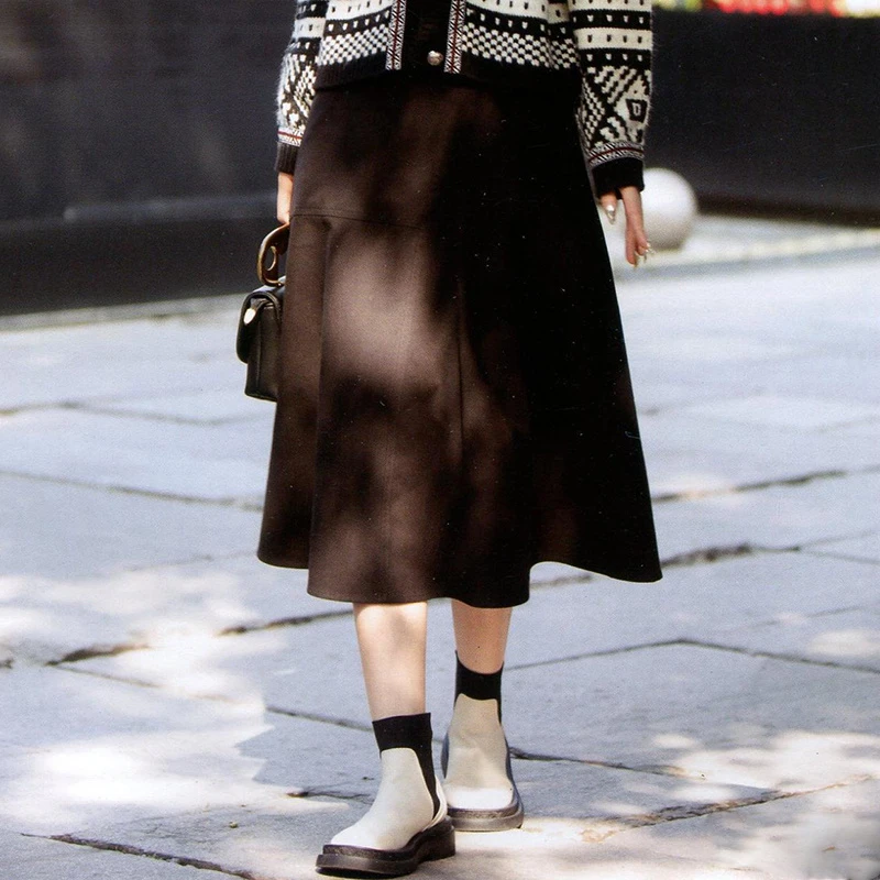 37907【画系列】通勤百搭宽松半身裙24Q1277