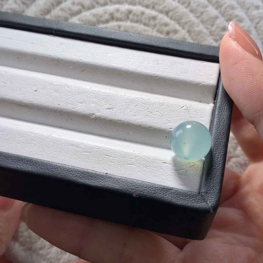 翡翠未镶嵌手串卡12冰蓝