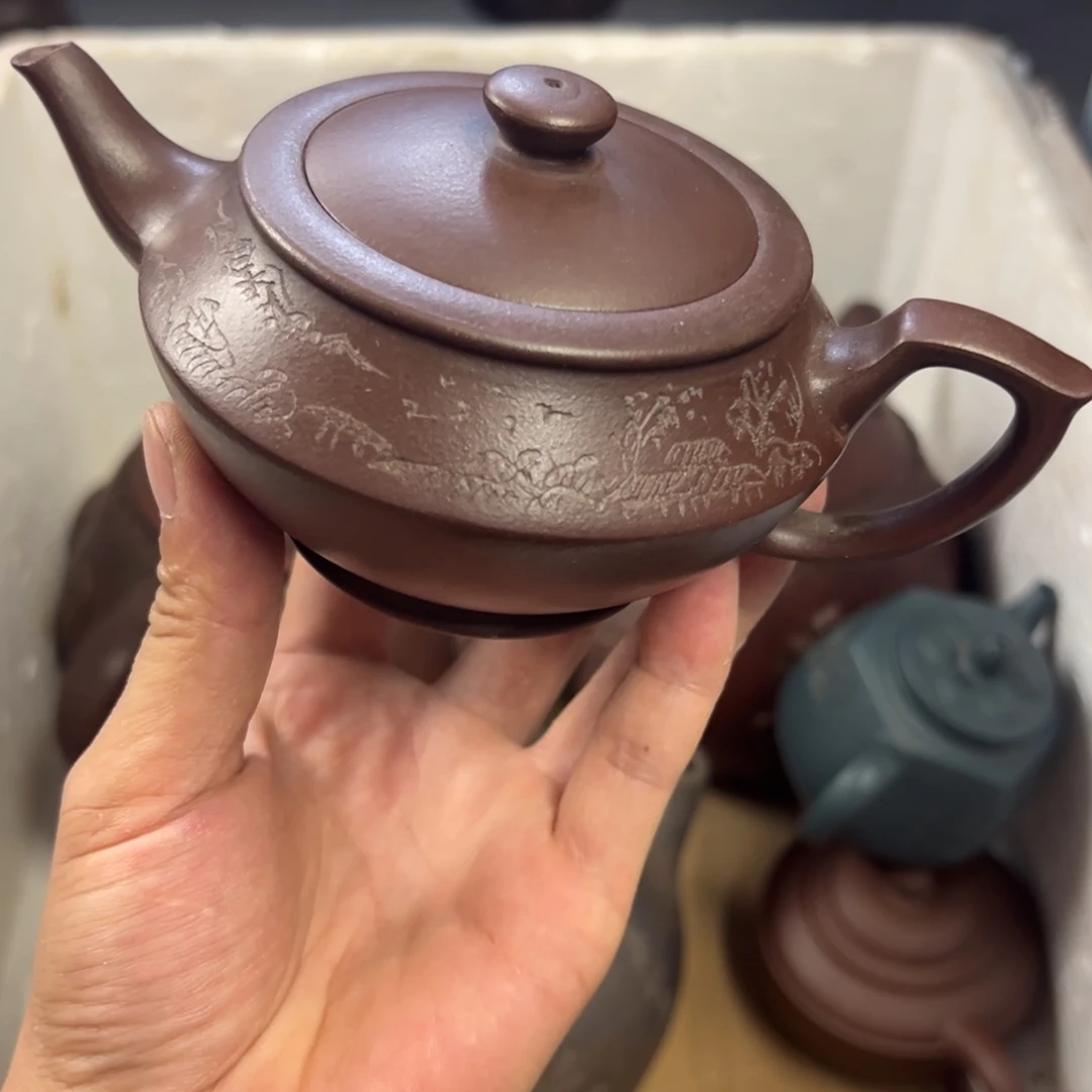 茶壶紫砂宜兴原矿紫砂壶300毫升容量