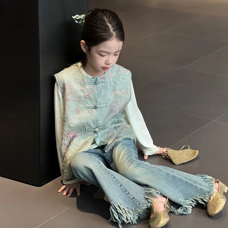 单排扣风女装民族风刺绣外套女套装网红中国风常规时尚