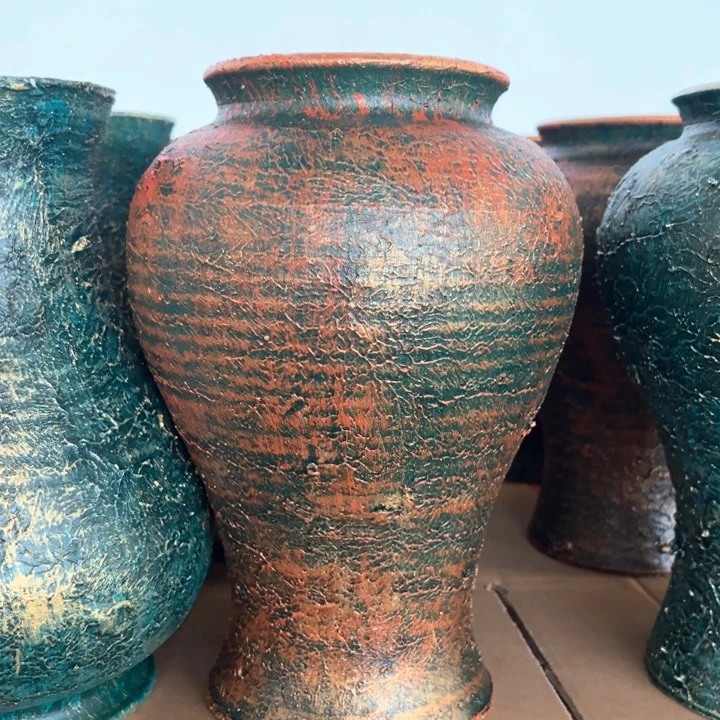 16.9-1微瑕土陶鱼尾红古铜