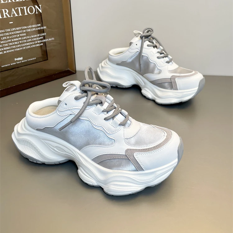 SGIRL TWTW女鞋小个子厚底街头半拖老爹鞋女外穿ins欧若风休闲鞋