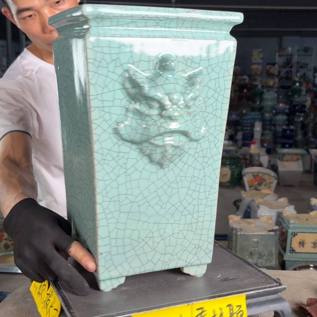 一风堂石湾花盆 内17高37微瑕